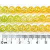 Spray Painted Crackle Glass Beads Strands DGLA-C002-8mm-11-5