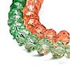 Transparent Painted Glass Beads Strands LS-DGLA-A034-T8mm-A04-4