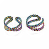 Criss Cross Cuff Rings RJEW-N038-004-1