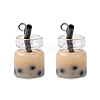 Glass Bottle Pendants CRES-S359-01B-1