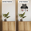 Wood & Iron Wall Mounted Hangers HJEW-WH0055-097-5