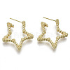 Brass Stud Earring KK-N232-113-NF-1