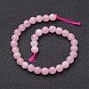 Natural Rose Quartz Beads Strands G-G099-F6mm-15-4
