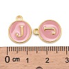 Golden Plated Alloy Enamel Charms ENAM-S118-07J-3