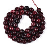 Dyed Natural White Jade Beads Strands G-T139-8mm-60-03-2