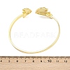 Marine Organism Brass Cuff Bangles for Women BJEW-D368-03O-G-5
