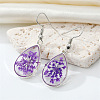 Bohemian Resin Dried Flower Earrings Colorful Creative Eternal Floral Drop for Women ST6910548-1