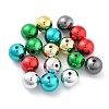 Christmas Theme UV Plating Acrylic Beads PACR-B003-01C-1