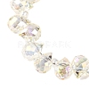 Transparent Electroplate Glass Beads Strands EGLA-F152A-FR04-3