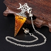 Synthetic Citrine Chip & Resin Orgonite Dowsing Pendulum Big Pendants PW-WG36861-13-1