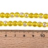 Transparent Electroplate Glass Beads Strands EGLA-Q132-6MM-01A-02-4