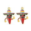 Cinco De Mayo Theme Alloy Enamel Pendants ENAM-V001-05M-G-1