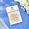 SHEGRACE Brass Ribbon Crimp Ends XGR0063G-58G-6