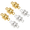 10 Sets 2 Colors Brass Magnetic Clasps KK-CJ0001-90-1