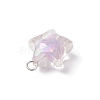 Acrylic with ABS Plastic Imitation Pearl Pendants PALLOY-JF04503-01-5