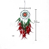 Christmas Woven Net/Web with Feather Pendant Decorations PW-WG6AD0C-01-2