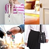 10Pcs Alloy Bar Beadable Keychain for Jewelry Making DIY Crafts KEYC-YW0001-29RG-6