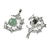 Natural Green Aventurine Pendants G-B194-01P-05-2