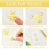 Graduation Caps Gold Foil Self-adhesive Stickers DIY-WH20001-13D-5
