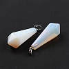 Synthetic Opalite Pointed Pendants G-I314-02P-25-3