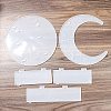 Moon Shape Floating Shelf DIY Silicone Molds Kit DIY-G093-02E-2