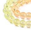Baking Paint Transparent Glass Beads DGLA-M001-8mm-08-3
