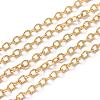 Brass Textured Cable Chains CHC-G005-01G-2