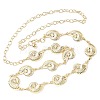 Summer Iron Conch Link Chain Waist Belly Chains for Women LS-AJEW-G067-01G-2