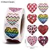 Heart Shaped Stickers Roll DIY-K027-A03-3