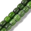 Handmade Lampwork Chevron Beads Strands LAMP-K041-01A-12-1