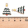 Christmas Theme Alloy Enamel Pendants ENAM-T020-10I-3