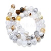 Natural White African Opal Beads Strands G-K245-A18-04-2