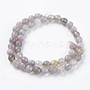 Natural Striped Agate/Banded Agate Beads Strands G-G581-8mm-09-2