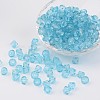 Faceted Bicone Transparent Acrylic Beads X-DBB4mm-87-1