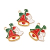 Christmas Light Gold Tone Alloy Enamel Pendants FIND-C031-03KCG-3