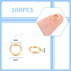 300Pcs 304 Stainless Steel Open Jump Rings STAS-UN0058-56G-01-3