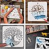 Large Plastic Reusable Drawing Painting Stencils Templates DIY-WH0202-413-4