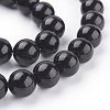 Natural Obsidian Beads Strands LS-G-G099-12mm-24-3