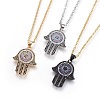 304 Stainless Steel Pendant Necklaces NJEW-L150-02-1