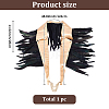 PU Leather Natural Chicken Feather Cape AJEW-WH20067-002-2