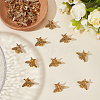 40Pcs Alloy Bees Lapel Pin Backs JEWB-GO0001-21AG-3