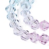Gradient Color Baking Paint Glass Bead Strands DGLA-A039-T4mm-A05-3