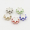 Alloy Rhinestone European Beads CPDL-H999-1