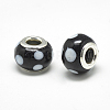 Handmade Lampwork European Beads LAMP-Q029-07-2