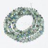 Electroplate Glass Beads Strands EGLA-A034-J4mm-I03-2