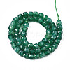 Natural Green Onyx Agate Beads Strands X-G-S359-375B-2