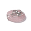 Natural Rose Quartz Pendants G-P484-01P-01-4