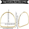 6Pcs 3 Colors Iron Bag Handles FIND-PH0001-22-5