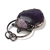 Natural Amethyst& Amethyst Big Pendants G-A221-04D-2