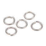 Jump ring, stainless steel, 6mm welded round, 4.4mm inside